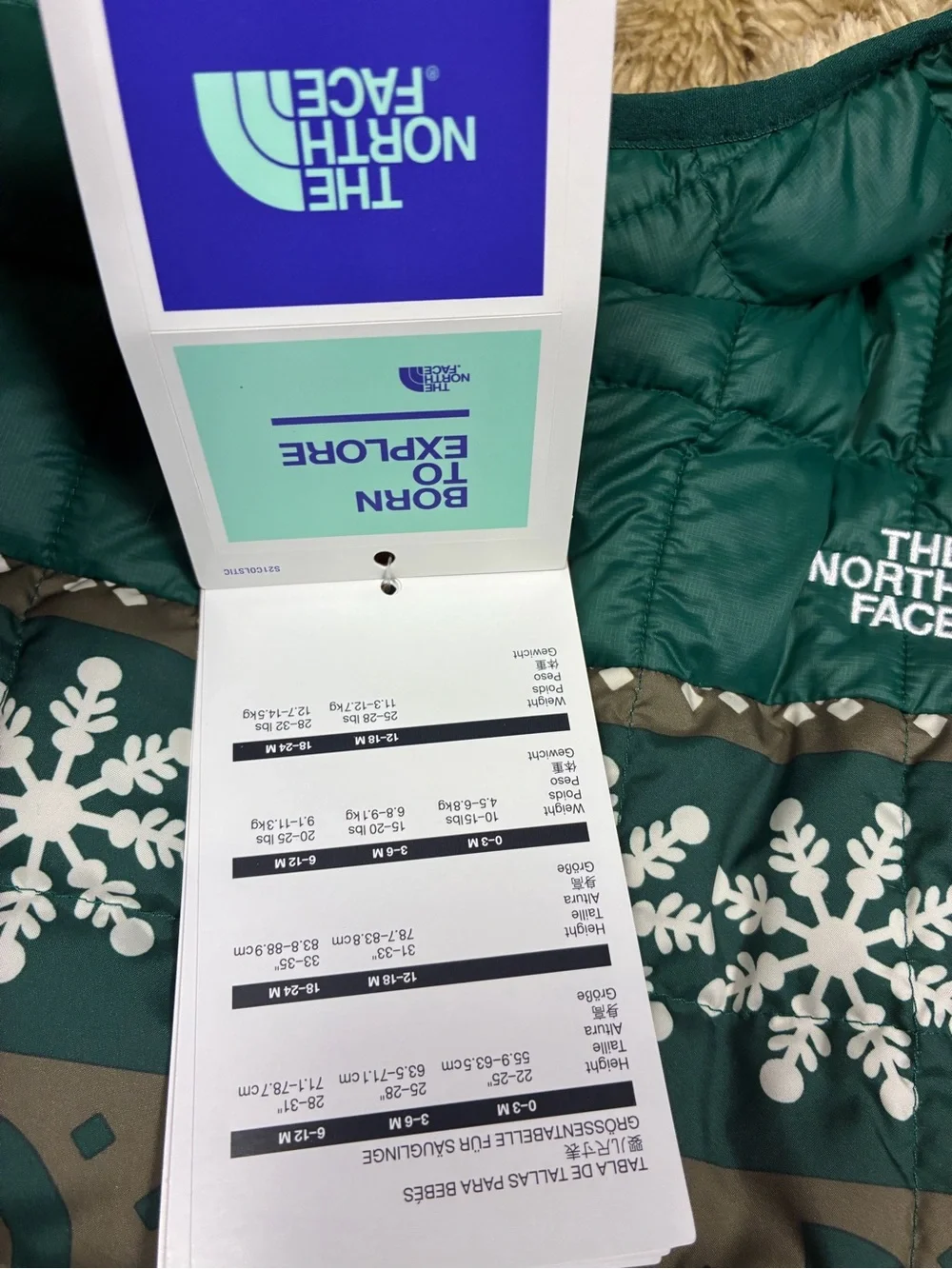 NWTs North Face Infant Eco Bunting Thermoball Hooded Snow Ski Suit